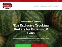 Tablet Screenshot of hainescitytruckbrokers.com